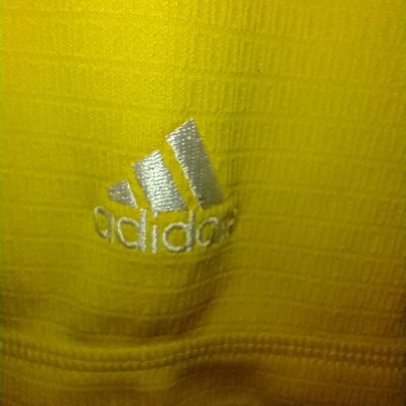 Adidas Climalite Yellow Short Sleeve Polo Golf Shirt Men's sz XL. - Picture 6 of 7